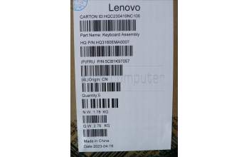 Lenovo 5CB1K97057 Tastatur inkl. Topcase ASM_NORDIC H83ALARGY