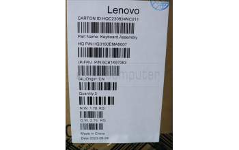 Lenovo 5CB1K97063 Tastatur inkl. Topcase ASM_TC H83ALARGY