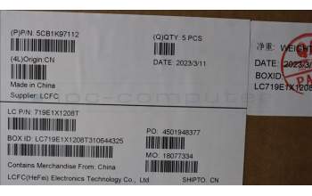 Lenovo 5CB1K97112 Tastatur inkl. Topcase ASM_ENG L82XL FP AB BL