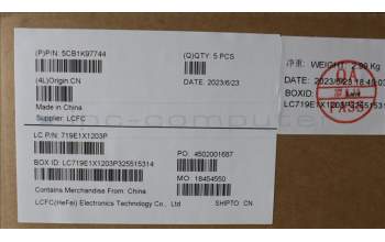 Lenovo 5CB1K97744 Tastatur inkl. Topcase ASM_HUN L82XL FP AG BL