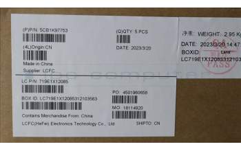 Lenovo 5CB1K97753 Tastatur inkl. Topcase ASM_SLV L82XL FP AG BL