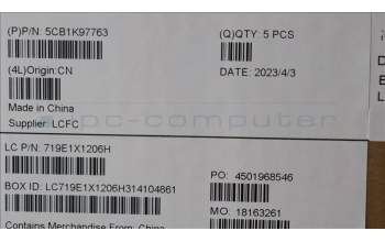 Lenovo 5CB1K97763 Tastatur inkl. Topcase ASM_UK L82XL FP AG NBL