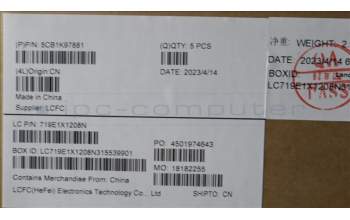 Lenovo 5CB1K97881 C-Cover with keyboard, Switzerland, Abyss Blue, Backlight, Non-FingerPrint, UK