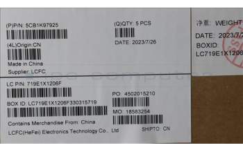 Lenovo 5CB1K97925 Tastatur inkl. Topcase ASM_EUROENGL82XLNFPAGBL