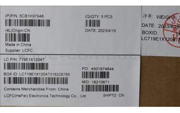 Lenovo 5CB1K97948 Tastatur inkl. Topcase ASM_UK L82XL NFP AG BL