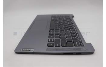 Lenovo 5CB1K97975 C-Cover with keyboard, US English Euro, Arctic Grey, Non-Backlight, Non-Fingerprint, US