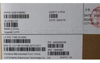 Lenovo 5CB1K98082 Tastatur inkl. Topcase ASM_ENG L82YT NFP BK