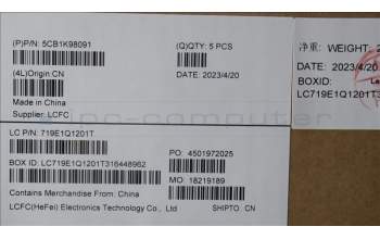 Lenovo 5CB1K98091 Tastatur inkl. Topcase ASM_ITA L82YT NFP BK