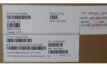 Lenovo 5CB1K98098 Tastatur inkl. Topcase ASM_RUS L82YT NFP BK