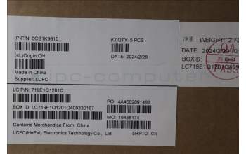 Lenovo 5CB1K98101 Tastatur inkl. Topcase schweiz L82YT NFP BK