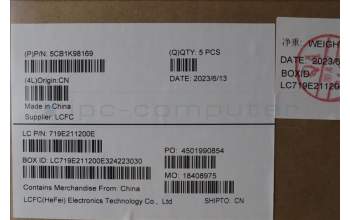 Lenovo 5CB1K98169 Tastatur inkl. Topcase ASM_BUL L83AS A/G