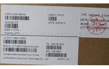 Lenovo 5CB1K98192 Tastatur inkl. Topcase ASM_TC L83AS A/G