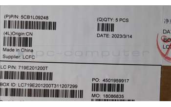 Lenovo 5CB1L09248 Tastatur inkl. Topcase ASM_EURO ENG L82YU BK