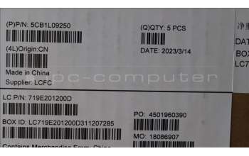 Lenovo 5CB1L09250 Tastatur inkl. Topcase ASM_FRA L82YU BK