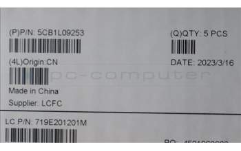 Lenovo 5CB1L09253 Tastatur inkl. Topcase ASM_GRE L82YU BK