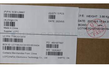 Lenovo 5CB1L09907 Tastatur inkl. Topcase ASM_GRE L82WQ RGB WTWOL