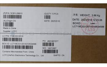 Lenovo 5CB1L09910 Tastatur inkl. Topcase ASM_HUN L82WQ RGB WTWOL