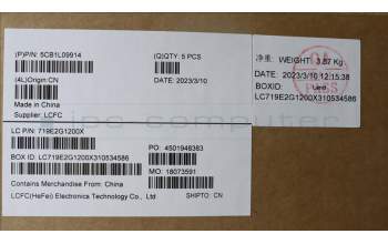 Lenovo 5CB1L09914 Tastatur inkl. Topcase ASM_KOR L82WQ RGB WTWOL