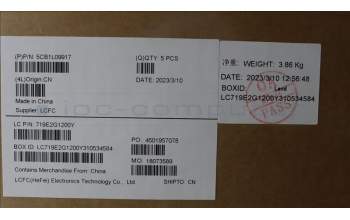 Lenovo 5CB1L09917 C-Cover with keyboard, Portuguese, RGB Backlight, UK