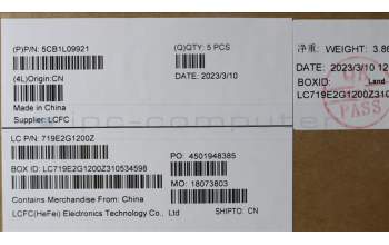 Lenovo 5CB1L09921 Tastatur inkl. Topcase schweiz L82WQ RGB WTWOL