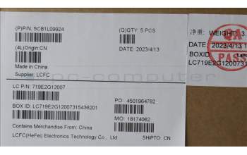 Lenovo 5CB1L09924 Tastatur inkl. Topcase ASM_TUR L82WQ RGB WTWOL