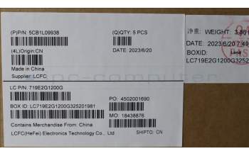 Lenovo 5CB1L09938 Tastatur inkl. Topcase deutsch L82WQ WH WT WOL