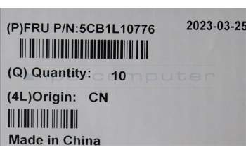 Lenovo 5CB1L10776 Hinge cap, 82XD, AL, Violet