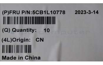 Lenovo 5CB1L10778 COVER Hinge cap C 82XD PL CG