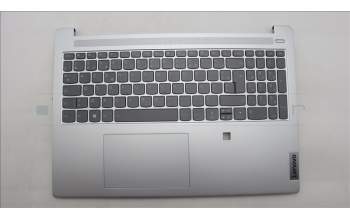 Lenovo 5CB1L11377 C-Cover with keyboard, French, Cloud Grey, Backlight, Fingerprint, US