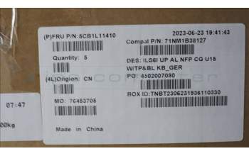 Lenovo 5CB1L11410 Tastatur inkl. Topcase_GER C82XF NFP CG BL AL