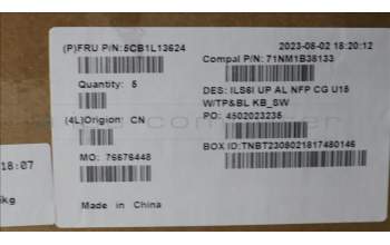 Lenovo 5CB1L13624 Tastatur inkl. Topcase_SWS C82XF NFP CG BL AL