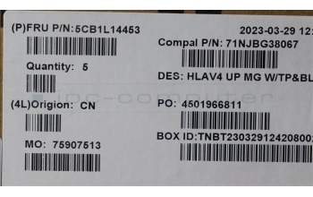 Lenovo 5CB1L14453 COVER UpperASM_JPN C21JE MGBL