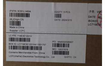 Lenovo 5CB1L14694 Tastatur inkl. Topcase ASM_FRA L82YV NFP BK