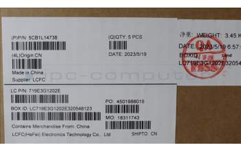 Lenovo 5CB1L14738 Tastatur inkl. Topcase ASM_NORDIC L82XR FPABBL