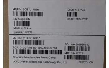 Lenovo 5CB1L14816 Tastatur inkl. Topcase ASM_ITA L82XR FP AG NBL