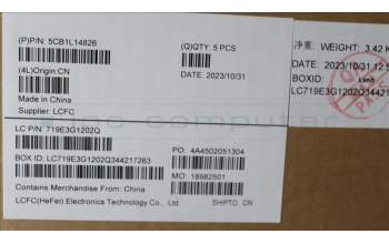 Lenovo 5CB1L14826 Tastatur inkl. Topcase ASM_FRA L82XR FP AG NBL