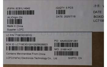 Lenovo 5CB1L14942 Tastatur inkl. TopcaseASM_EUROENGL82XRNFPABNBL