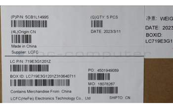 Lenovo 5CB1L14995 Tastatur inkl. Topcase ASM_ENG L82XR NFP AGNBL