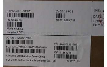 Lenovo 5CB1L16306 Tastatur inkl. Topcase ASM_UKR L82XR NFP AGNBL