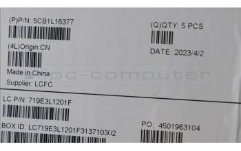 Lenovo 5CB1L16377 Tastatur inkl. Topcase ASM_ENG L82XQ AB BL