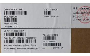 Lenovo 5CB1L16382 C-Cover with keyboard,German,Abyss Blue,Backlight