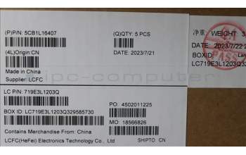 Lenovo 5CB1L16407 Tastatur inkl. Topcase spanisch L82XQ AB NBL