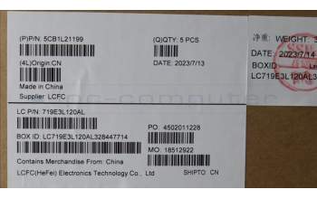 Lenovo 5CB1L21199 Tastatur inkl. Topcase deutsch L82XQ ABFP BL