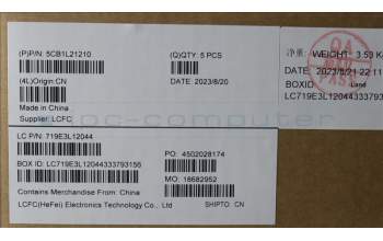 Lenovo 5CB1L21210 Tastatur inkl. Topcase ASM_POR L82XQ ABFP BL