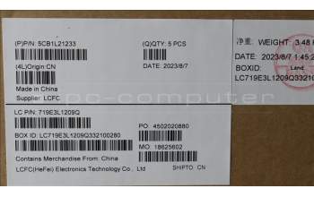 Lenovo 5CB1L21233 Tastatur inkl. Topcase ASM_FRA L82XQ ABFP NBL