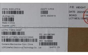 Lenovo 5CB1L27504 Tastatur inkl. Topcase ASM_CZE/SLK L82XQ AG BL