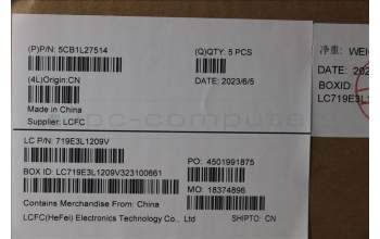 Lenovo 5CB1L27514 Tastatur inkl. Topcase ASM_HUN L82XQ AG BL