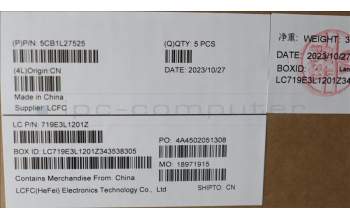 Lenovo 5CB1L27525 Tastatur inkl. Topcase schweiz L82XQ AG BL