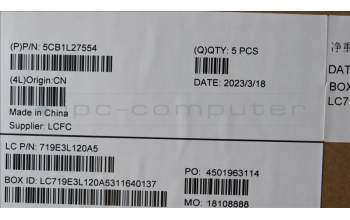 Lenovo 5CB1L27554 Tastatur inkl. Topcase ASM_SLV L82XQ AG NBL