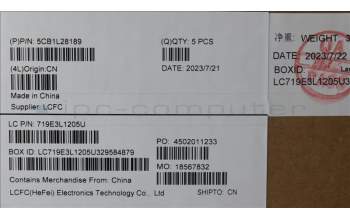 Lenovo 5CB1L28189 Tastatur inkl. Topcase ASM_FRA L82XQ AGFP BL